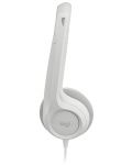 Slušalice s mikrofonom Logitech - H390, bijele - 3t