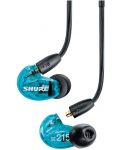 Slušalice s mikrofonom Shure - Aonic 215, plave - 2t