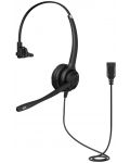 Slušalice s mikrofonom Axtel - ELITE HDvoice mono NC, crne - 5t