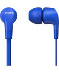 Slušalice s mikrofonom Philips - TAE1105BL, plave - 2t