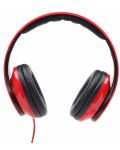 Slušalice s mikrofonom Gembird - MHS-DTW-R, crveno/crne - 2t