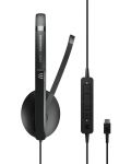 Slušalice s mikrofonom Sennheiser - EPOS SC 130, USB-C, crne - 4t