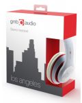 Slušalice s mikrofonom Gembird - MHS-LAX-W, bijelo/crvene - 3t