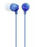 Slušalice s mikrofonom Sonny MDR-EX15AP - plave - 3t