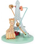 Spirala s perlama Janod -  Žirafa Sofie i Eiffelov toranj - 3t