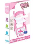 Stolica za hranjenje za lutke Ocie - Baby Seat, ružičasta - 2t