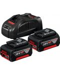 Početni set Bosch - Professional, 2xLi-Ion GBA 18V, 5.0 Ah m-C GAL 1880 CV - 1t