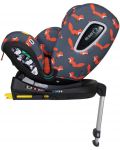 Autosjedalica Cosatto - All in All Rotate, 0-36 kg, s IsoFix, I-Size, Charcoal Mister Fox - 4t