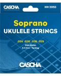 Žice za ukulele Cascha - HH 2053, transparentne - 1t