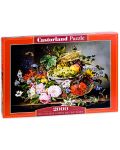 Puzzle Castorland od 2000 dijelova - Mrtva priroda s voćem i cvijećem - 1t