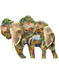 Slagalica SunsOut od 1000 dijelova - Elephant-tastic, Laurie Shorey - 1t