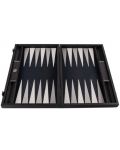 Backgammon Manopoulos - eko koža, 60 x 48 cm, crna - 1t