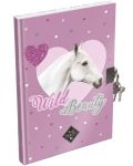 Tajni dnevnik s lokotom Lizzy Card Wild Beauty Purple - A5 - 1t