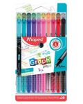 Fineliner flomasteri Maped Graph Peps Decorated - 20 boja, 0.4 mm - 1t