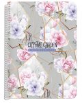 Bilježnica Black&White Crystal Garden - В5, 105 listova, asortiman - 4t