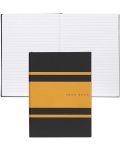 Bilježnica Hugo Boss Gear Matrix - A5, s linijama, žuta - 3t