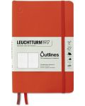 Bilježnica Leuchtturm1917 - Outlines, B6+, vodootporna, narančasta - 1t
