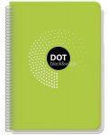 Bilježnica Black&White Exclusive dots - A4, široki redovi, asortiman - 3t