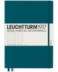 Bilježnica Leuchtturm1917 - А4+, stranice s točkama, Pacific Green - 1t