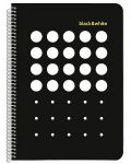 Bilježnica Black&White Exclusive dots - A4, široki redovi, asortiman - 5t