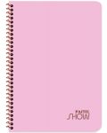 Bilježnica Keskin Color - Pastel Show, A4, široke linije, 120 listova, asortiman - 3t