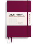 Rokovnik Leuchtturm1917 Paperback - B6+, crveni, točkaste stranice, tvrdi uvez - 1t
