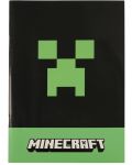 Bilježnica Graffiti Minecraft - Greeper, A5, sa širokim redovima - 1t