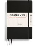 Rokovnik Leuchtturm1917 Paperback - B6+, crni, bijele stranice, tvrdi uvez - 1t