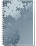 Bilježnica sa spiralom Black&White - Luxury Flowers, A4, 100 listova, 2 teme, asortiman - 2t