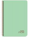 Bilježnica Keskin Color - Pastel Show, A4, široke linije, 120 listova, asortiman - 5t