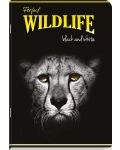 Školska bilježnica Black&White - Wildlife, A4, 60 listova, široki redovi, asortiman - 2t
