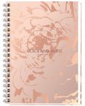 Bilježnica sa spiralom Black&White - Luxury Flowers, A4, 100 listova, 2 teme, asortiman - 1t