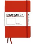 Rokovnik Leuchtturm1917 Natural Colors - A5, crveni, bijele stranice, tvrdi uvez - 1t