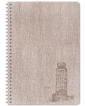 Bilježnica Lastva Landmark - А5, 80 listova, široki redovi, spirala, asortiman - 4t