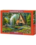 Puzzle Castorland od 2000 dijelova - Kuća u šumi, Dominic Davison - 1t