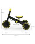 Tricikl 3 u 1 KinderКraft - 4trike, Black - 7t