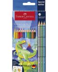 Bojice Faber-Castell Grip 2001 - Dinosaur, 10 + 3 boja - 1t