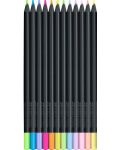 FABER-CASTELL BLACK EDITION OLOVKE 12 BOJA NEON I PASTEL - 2t