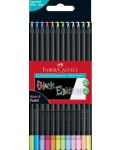 FABER-CASTELL BLACK EDITION OLOVKE 12 BOJA NEON I PASTEL - 1t