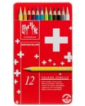 Akvarel olovke u boji Caran d'Ache Swisscolor - 12 boja - 1t