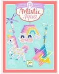 Kreativni komplet Djeco Artistic Aqua - Napravite svoje maskote s perlicama, Duga - 1t