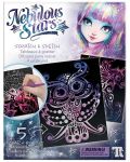 Kreativni set Nebulous Stars – Scratch kartice i predlošci, Isadora - 4t