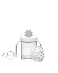 Čaša za bebe s mekanim vrhom Twistshake Mini Cup - Bijela, 230 ml - 2t