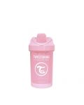 Čaša za bebe s prijelaznim vrhom Twistshake Crawler Cup  - Ružičasta, 300 ml - 3t