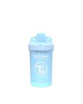 Čaša za bebe s prijelaznim vrhom Twistshake Crawler Cup  - Plava, 300 ml - 1t