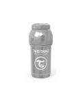 Dječja bočica protiv grčeva Twistshake Anti-Colic Pearl - Siva, 180 ml - 3t