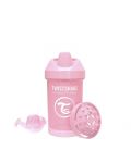 Čaša za bebe s prijelaznim vrhom Twistshake Crawler Cup  - Ružičasta, 300 ml - 2t