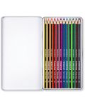 Olovke u boji Staedtler Noris Colour 185 - 12 boja, u metalnoj kutiji - 2t