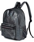 Školski ruksak S. Cool Super Pack - Metallic Black, s 1 pretincem - 2t