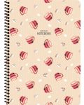 Školska bilježnica sa spiralom Keskin Color - Coffee, A4, 80 listova, široki redovi, asortiman - 4t